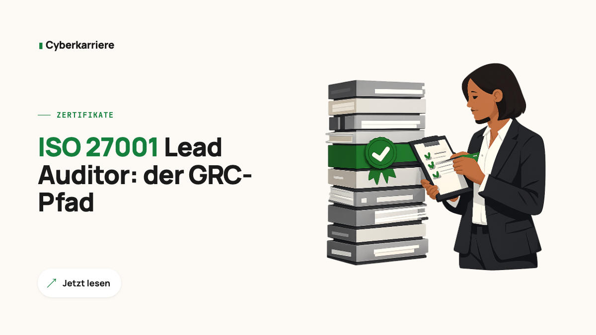 Illustration: Auditor prüft Dokumente mit Checkliste