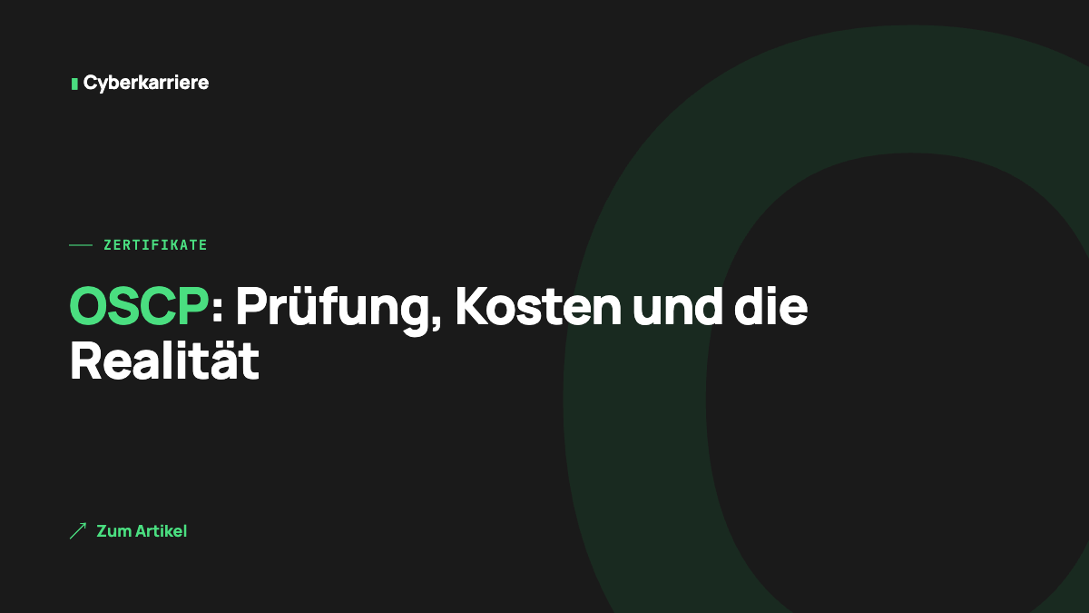 Titelbild: OSCP-Zertifizierung