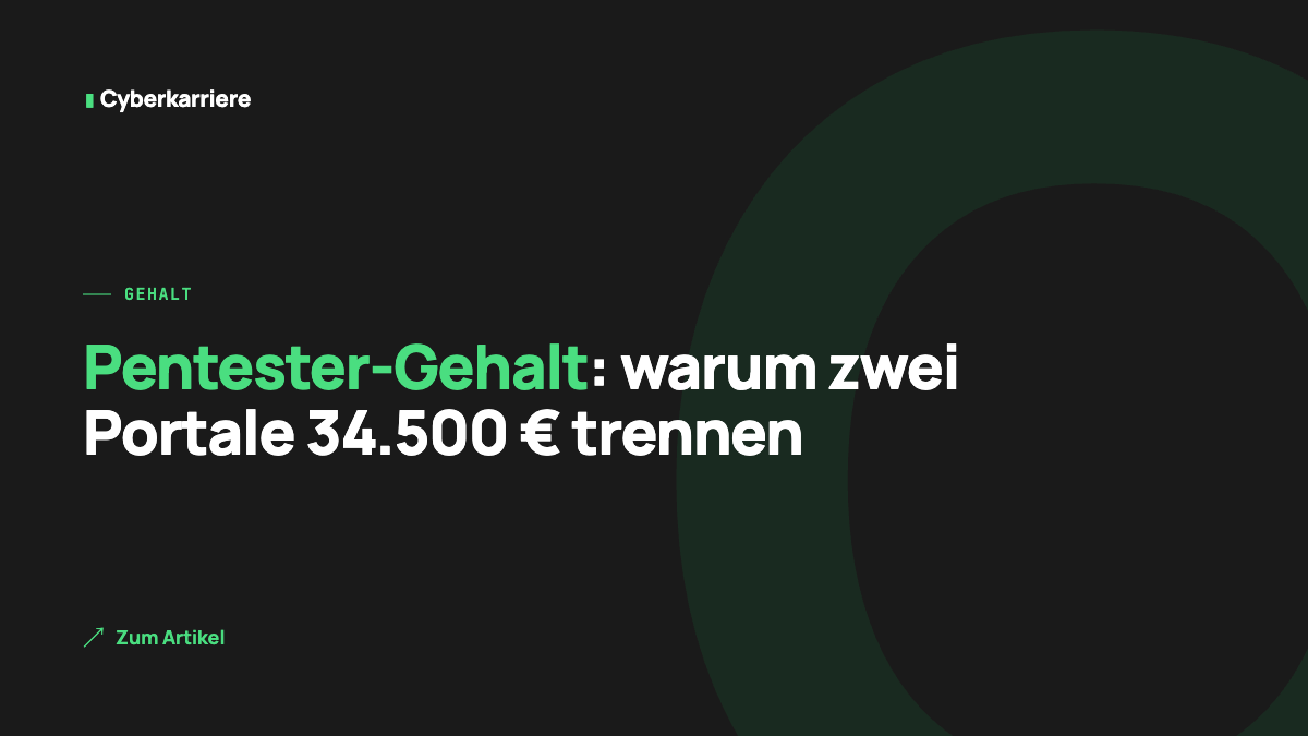 Titelbild: Pentester-Gehalt 2026
